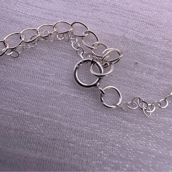 #1148 S925 Amazonite & Moonstone Lariat Chain Necklace - Picture 4 of 4